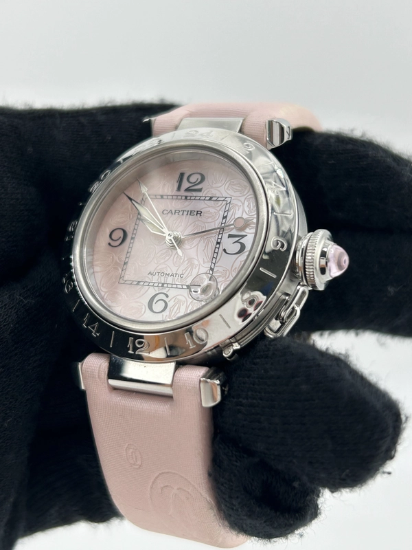 Cartier Pasha de Cartier Pink Mop Dial on Nylon Fabric Ref. W3107099 view 3
