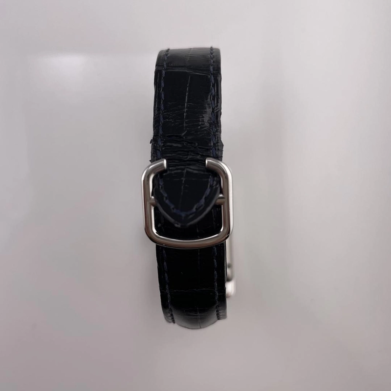 Cartier Tank Americaine Silver Roman Dial on Leather Ref. WSTA0017 Card Open Date view 2