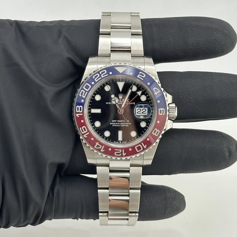 Rolex GMT-Master II Black Dial on Oyster Ref. 126710BLRO view 2