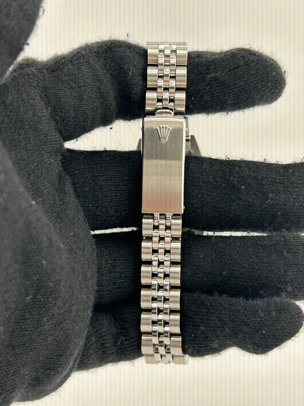 Rolex Datejust Lady Silver Stick Dial on Jubilee Ref. 69174 Papers 1991 view 4