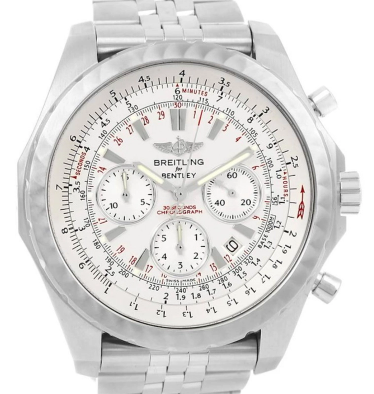 Breitling Bentley Motors T Speed Silver Dial on Stainless Steel Bracelet Ref. A25365/A257G75SPS Papers 2009