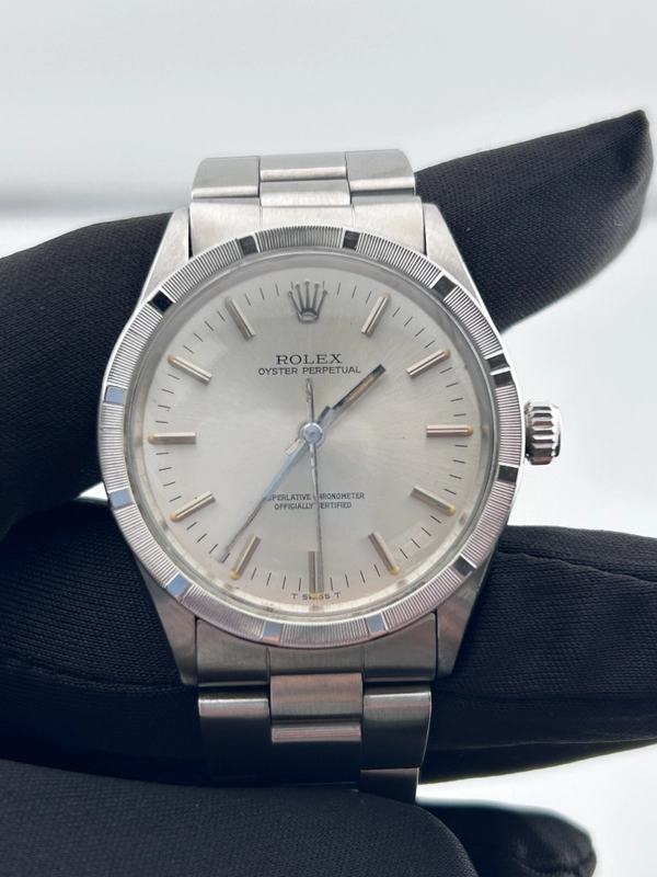 Rolex Oyster perpetual Silver Dial on Stainless Steel Ref. 1007 view 2