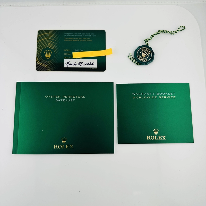 Rolex Datejust Dark Rhodium Dial on Oyster Bracelet Ref. 126300 Card 2026 view 7