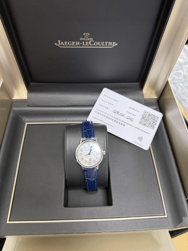Jaeger Le Coultre Rendez-Vous Classic Night & Day Silvered Grey, Mother Of Pearl Dial on Leather Strap Ref. Q3468410 Card 2026 view 5