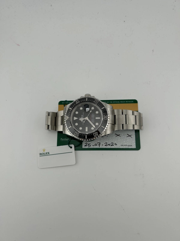 Rolex Sea-Dweller Black Dial on Oyster Steel Bracelet Ref. 126600 Card 2020 view 7