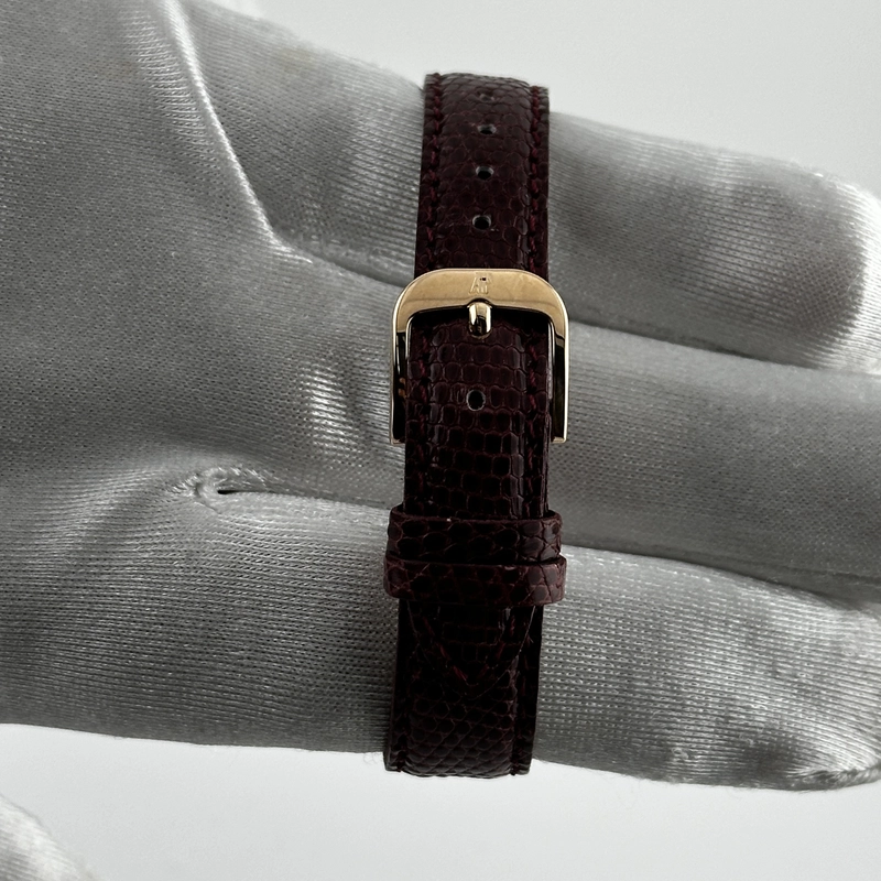 Audemars Piguet Jules Audemars Silver Roman Dial on Am Leather Og Buckle Ref. 77208OR Papers Open Date view 4