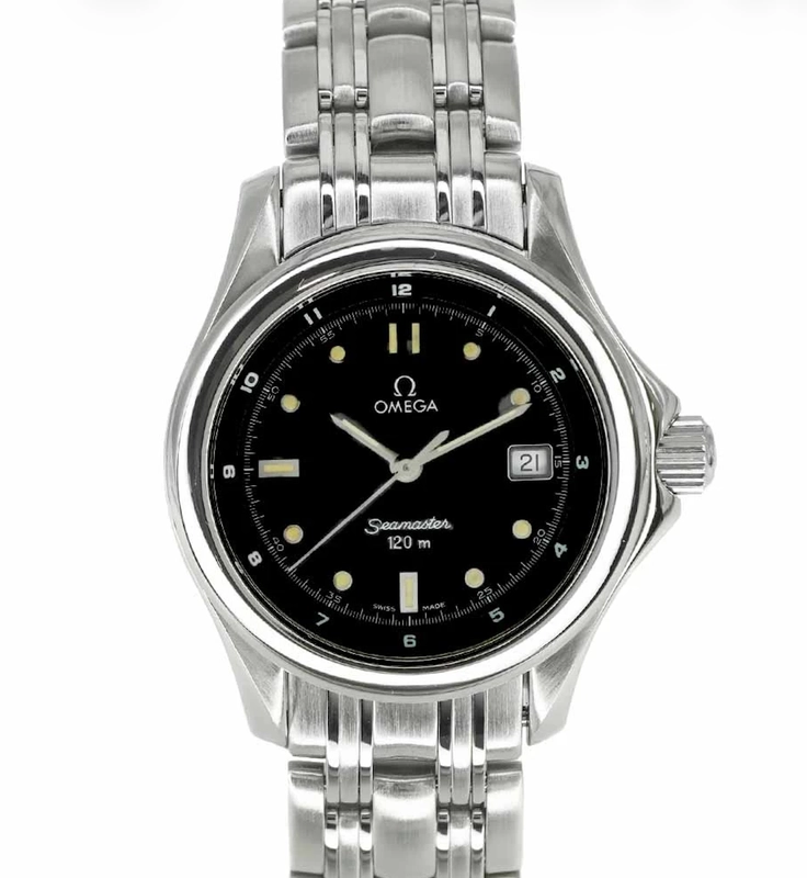 Omega Seamaster Black Dial on Stainless Steel Bracelet Ref. 2571.50
