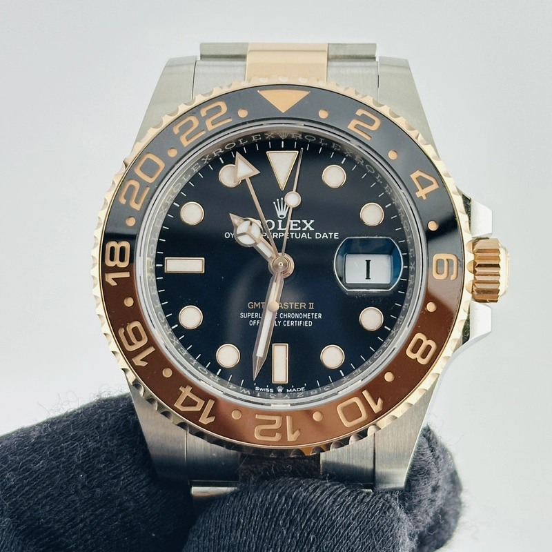 Rolex GMT-Master II "Root Beer" Black Dial on Oyster Bracelet Ref. 126711CHNR Card 2024 view 3
