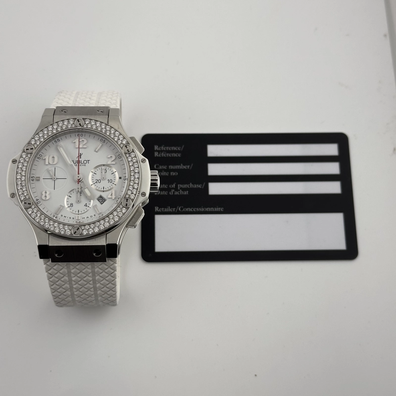 Hublot Big Bang White Dial on Rubber Strap Ref. 301.SE.230.RW.114 Card Open Date view 5