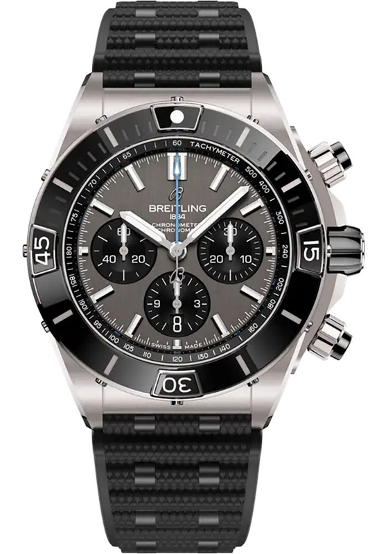 Breitling Super Chronomat B01 Anthracite Dial on Rubber Strap Ref. EB0136251M1S1 Card 2026