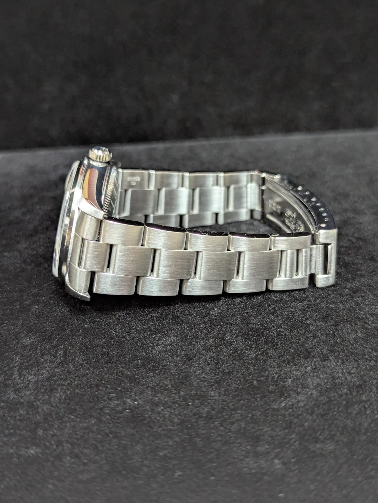 1996 Rolex Oyster Perpetual Date 15200 Blue Stick Dial SS Oyster No Papers 34mm — image 7