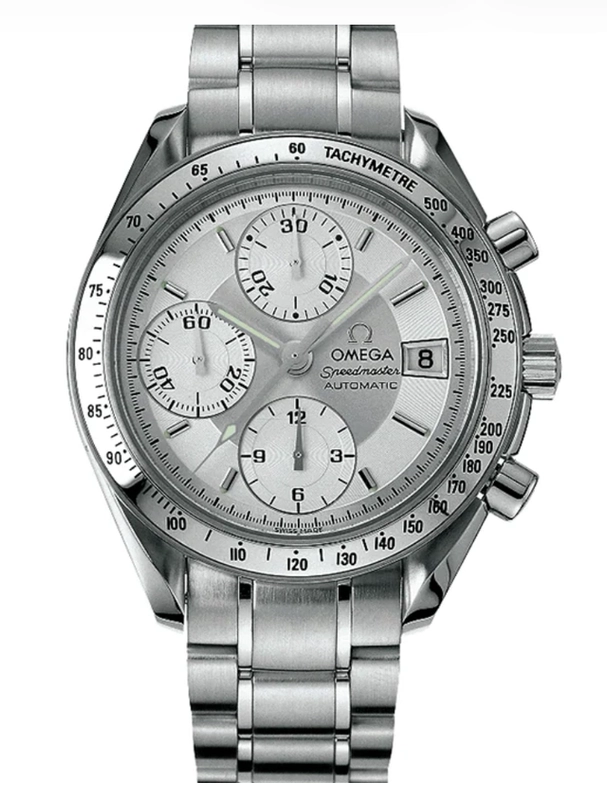 Omega Speedmaster Date Silver Dial on Stainless Steel Bracelet Ref. 3513.30.00
