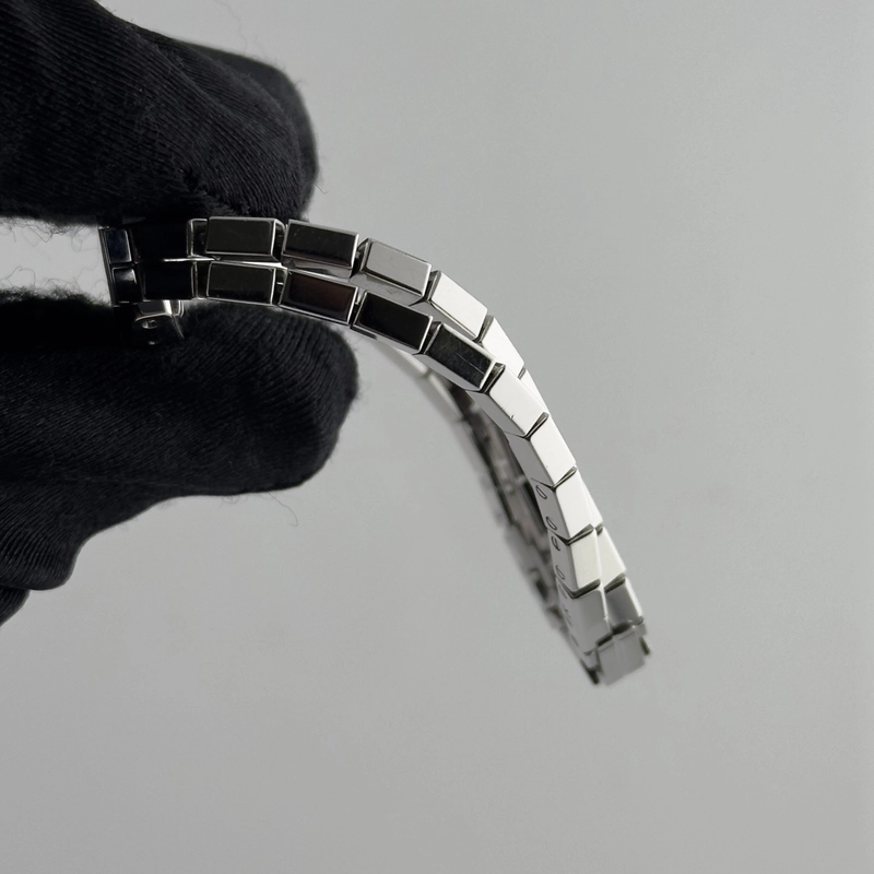 Cartier Tonneau Lanieres Silver Roman Dial on Wg 2 Row Ref. 2545 view 4