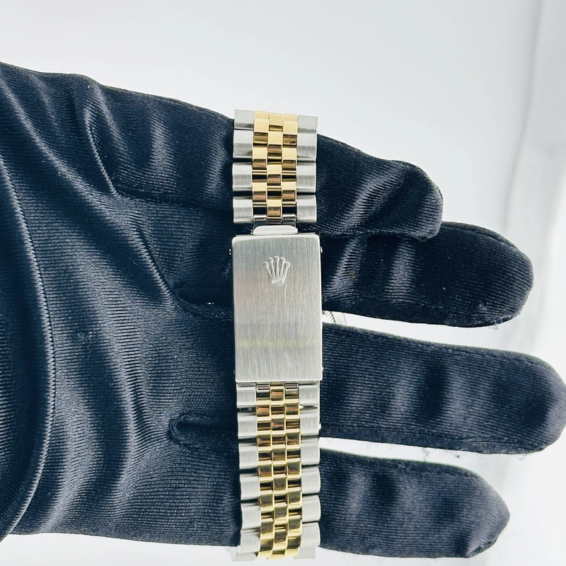 Rolex Datejust Champagne Stick Dial on D Link Jubilee Ref. 16233 Papers 1993 view 4