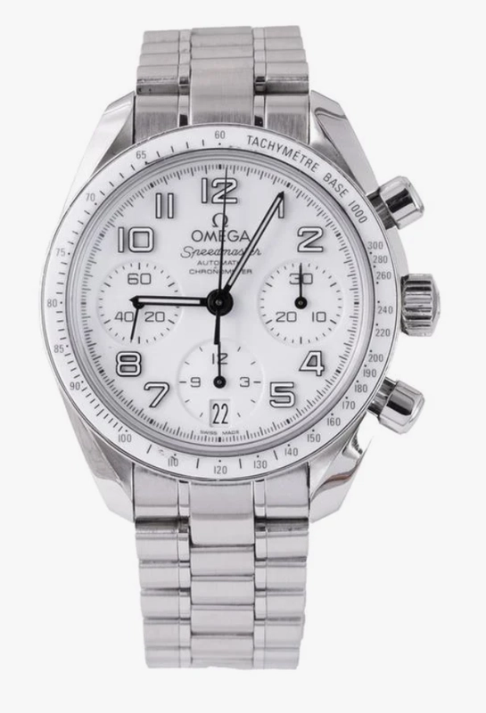 Omega Speedmaster White Dial on Steel Bracelet Ref. 324.30.38.40.04.001 Card 2011