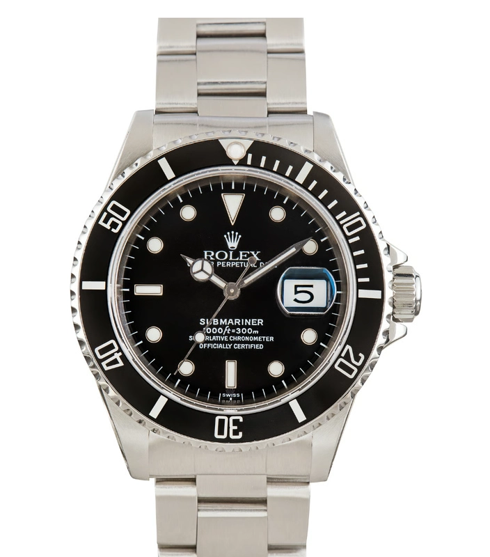 Rolex Submariner Date Black Dial on Oyster Ref. 16610 Papers Open Date