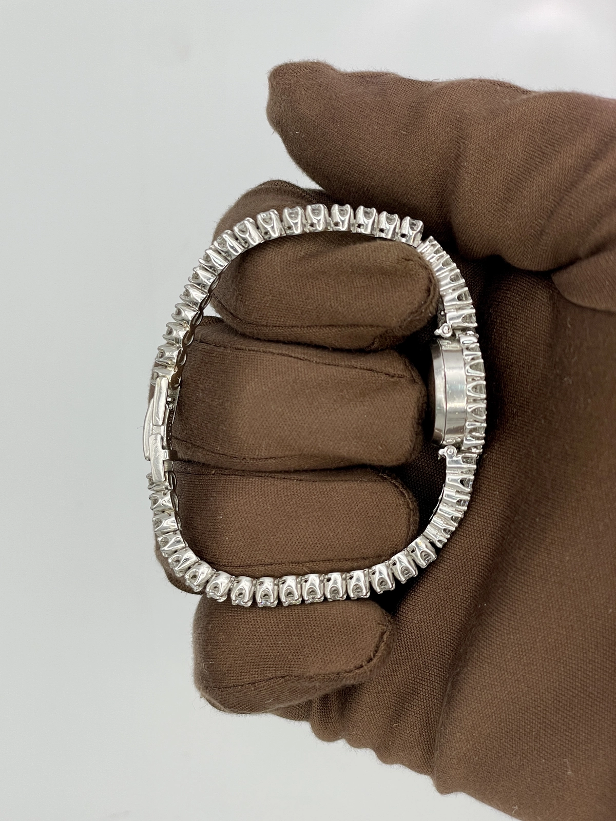 1962 Patek Philippe Ladies Diamond Platinum Bracelet Watch 12mm Platinum 3289/12 — image 3