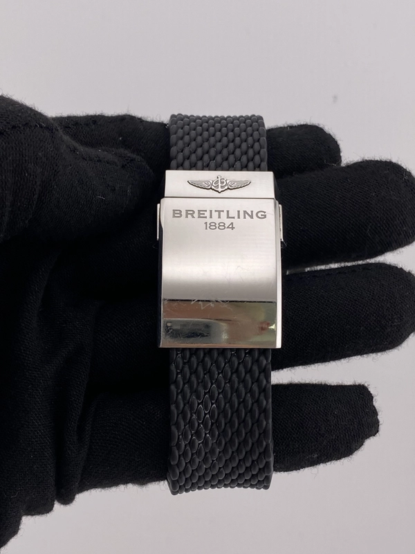 Breitling Navitimer 01 Black Dial on Rubber Strap Ref. AB0120/A022B01WBD Complete 2016 view 4