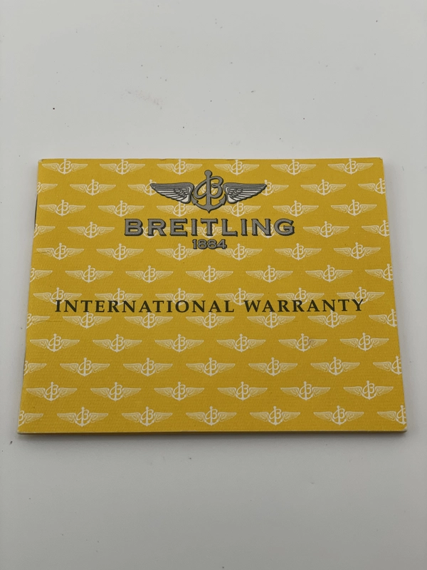 Breitling Old Navitimer Black Dial on Black Leather Strap Ref. A13322 Papers 2001 view 7