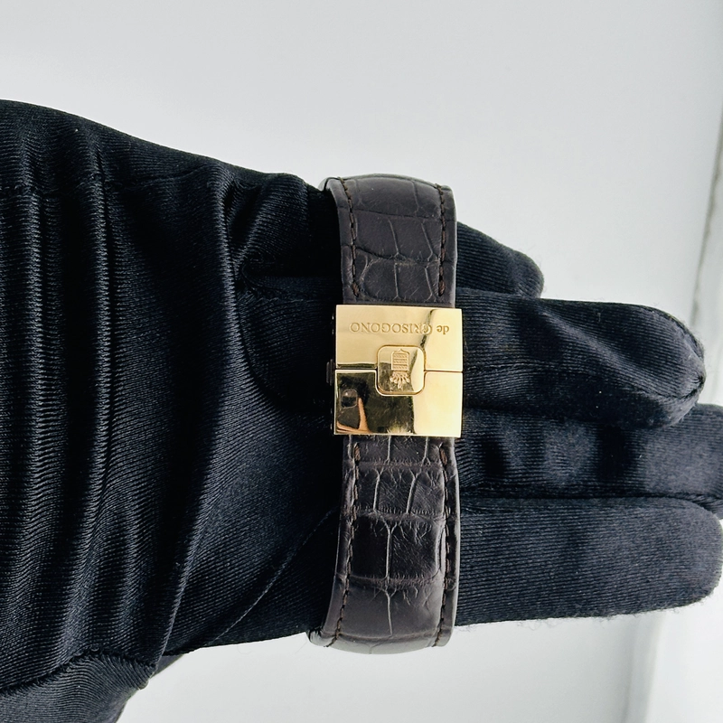 De Grisogono Instrumento Wood Dial on Leather Ref. AU750 view 3
