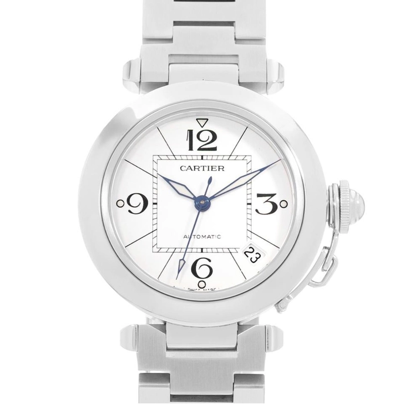 Cartier Pasha C White Dial on Ss Ref. 2324 Papers 2008