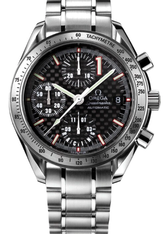 Omega Speedmaster Racing Black Dial on Stainless Steel Bracelet Ref. 3519.50.00 Card