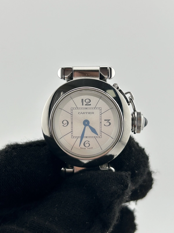 Cartier Miss Pasha Silver Dial on Stainless Steel Bracelet Ref. W3140007 view 3