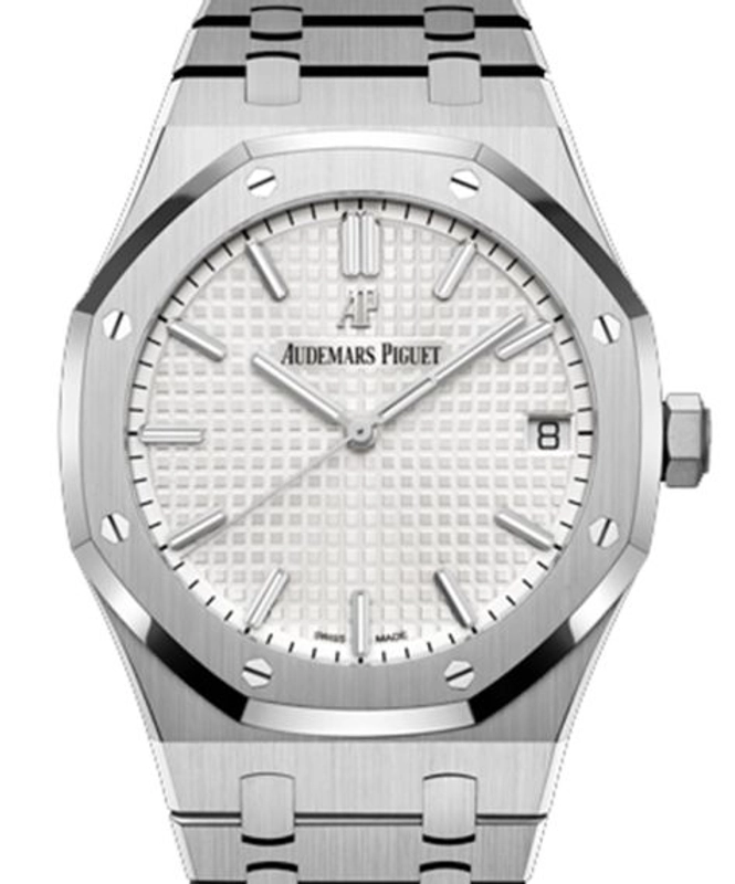 Audemars Piguet Royal Oak White Dial on Stainless Steel Bracelet Ref. 15500ST.OO.1220ST.04 Card