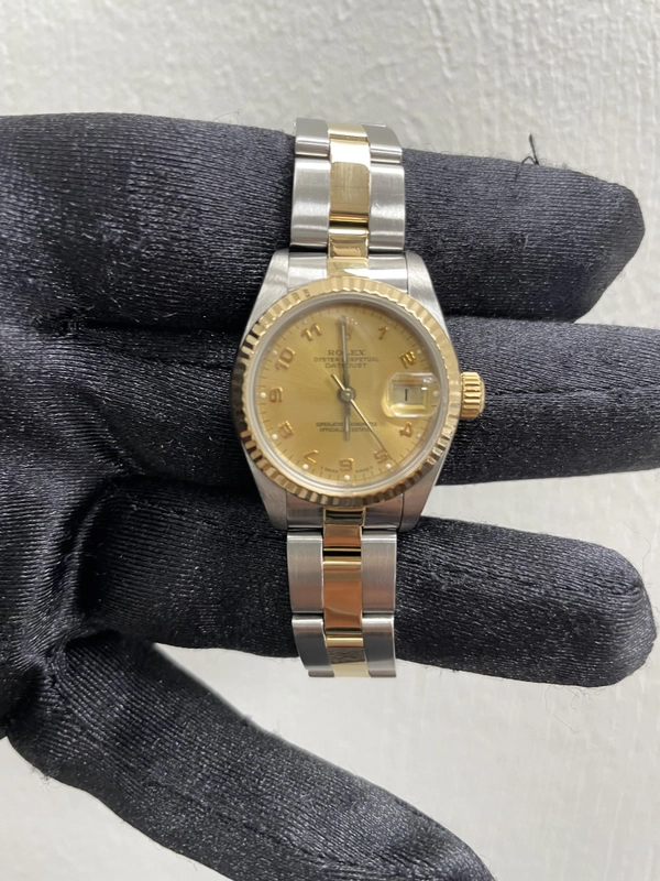 Rolex Datejust Gold Arabic Dial on Oyster Ref. 69173 Papers 1987