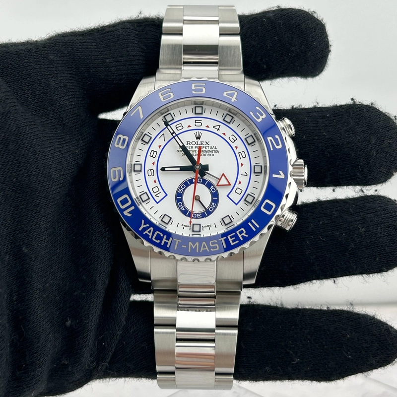 Rolex Yacht-Master II Matt White Dial on Oyster Ref. 116680 Card 2016 view 2