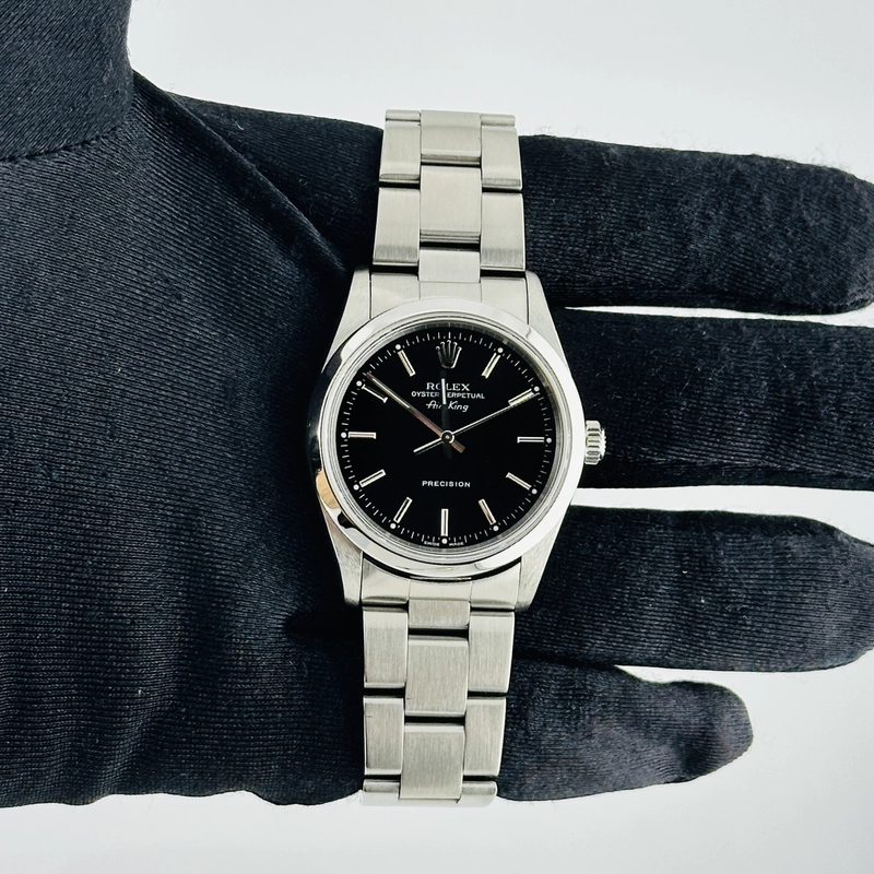 Rolex Air-King Black Dial on Oyster Ref. 14000 1999