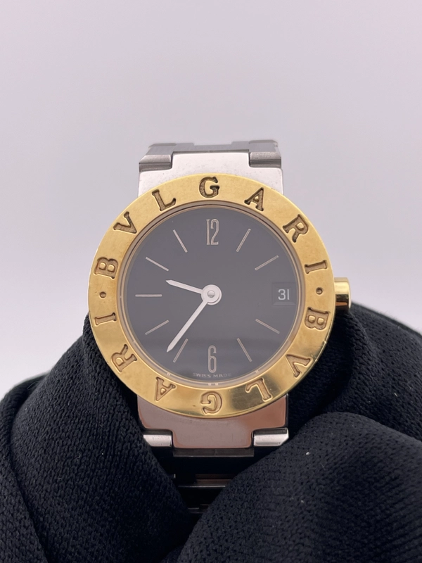 Bvlgari Bvlgari Black Dial on 2 Tone Yellow Gold / Stainless Steel Ref. BB23SG view 3