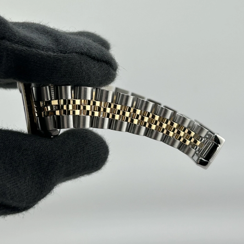 Rolex Datejust Lady Champagne Stick Dial on D Link Jubilee Ref. 69173 1987 view 5