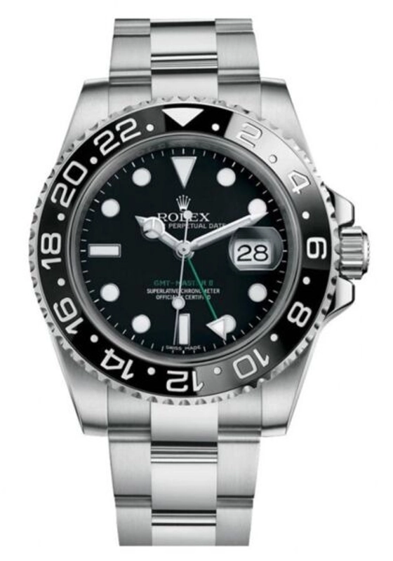 Rolex GMT-Master II Black Dial on Oyster Ref. 116710LN Card Open Date