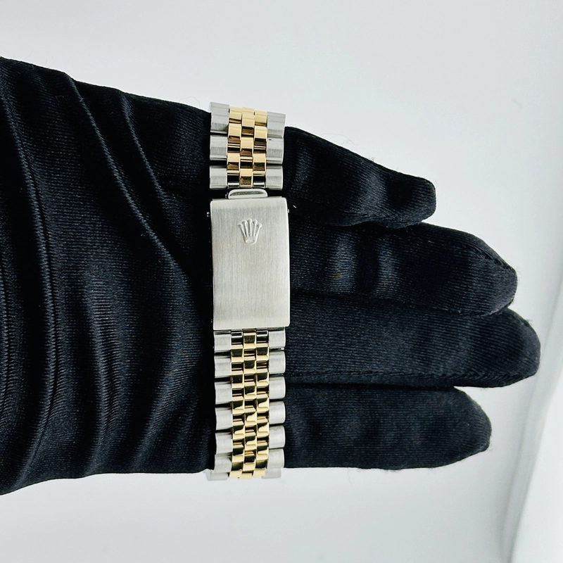 Rolex Datejust Champagne Stick Dial on D Link Jubilee Ref. 16233 1991 view 4