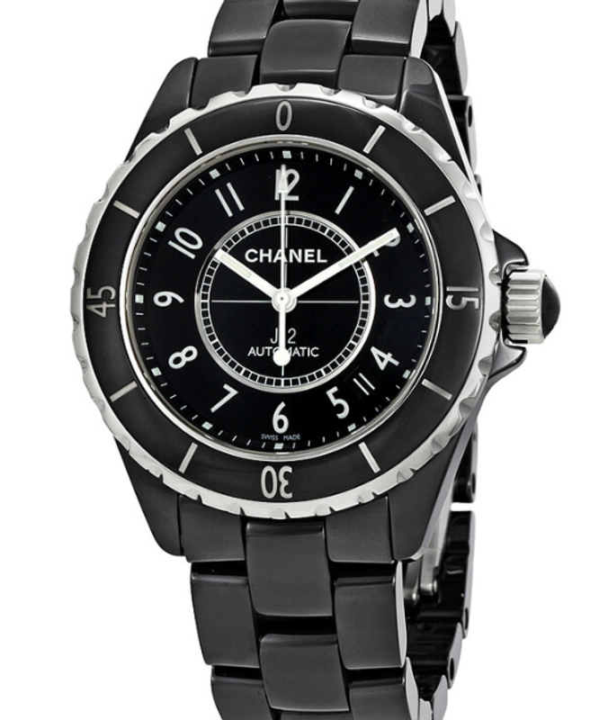 Chanel J12 Black Dial on Ceramic And Steel Bracelet Ref. H0685 Complete 2011