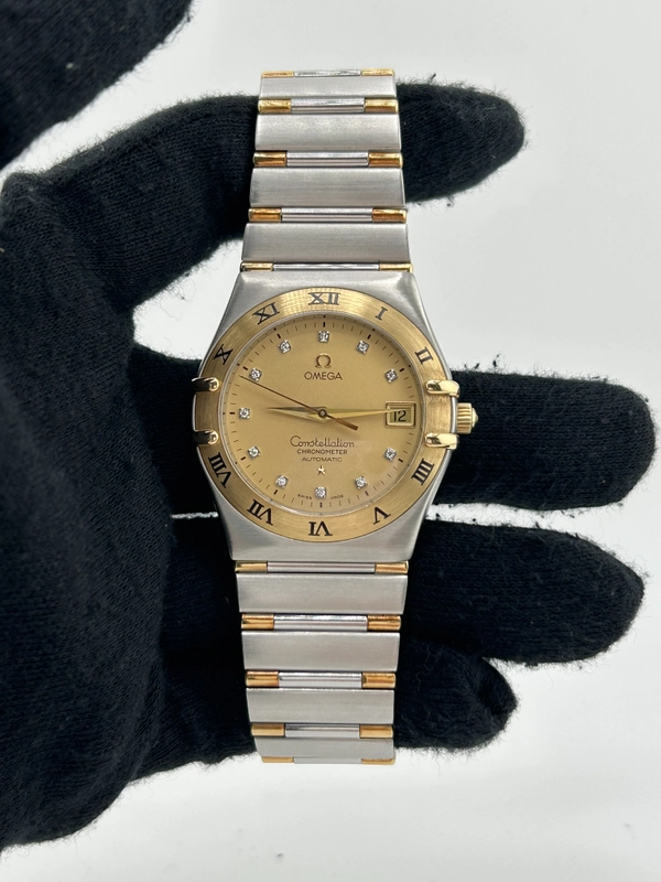 Omega Constellation Diamond Dial on 2 Tone Bracelet Ref. 1302.15 view 2