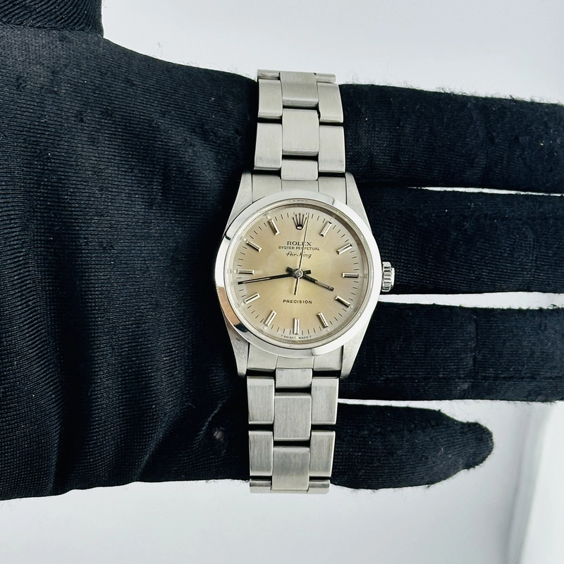 Rolex Air-King Silver Dial on Oyster Ref. 14000 1990 view 2