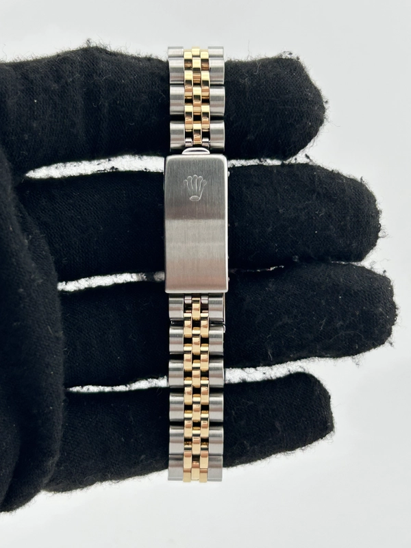 Rolex Datejust Lady Champagne Stick Dial on Jubilee Ref. 69173 1988 view 4