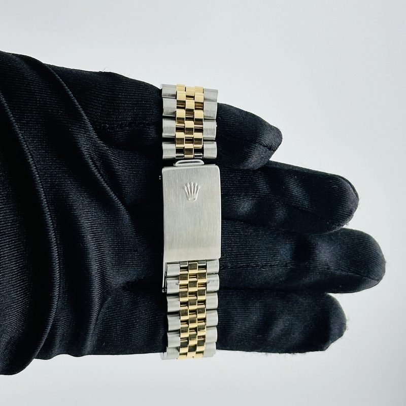 Rolex Datejust Champagne Anniversary Diamond Dial Dial on D Link Jubilee Ref. 16233G Papers 1991 view 4