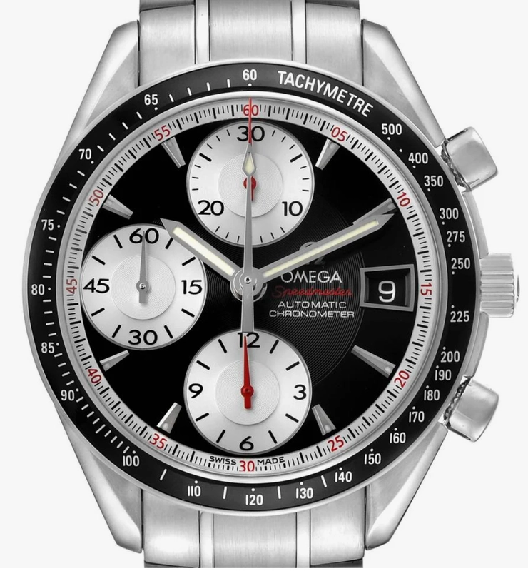 Omega Speedmaster Date Black Dial on Stainless Steel Bracelet Ref. 3210.51 Card 2011