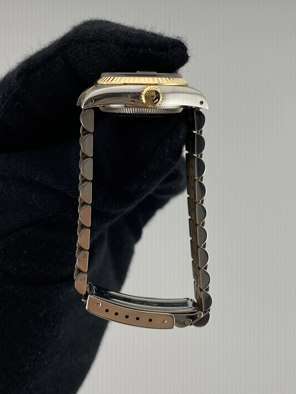 Rolex Datejust Lady Champagne Linen Stick Dial on Jubilee Ref. 69173 view 6