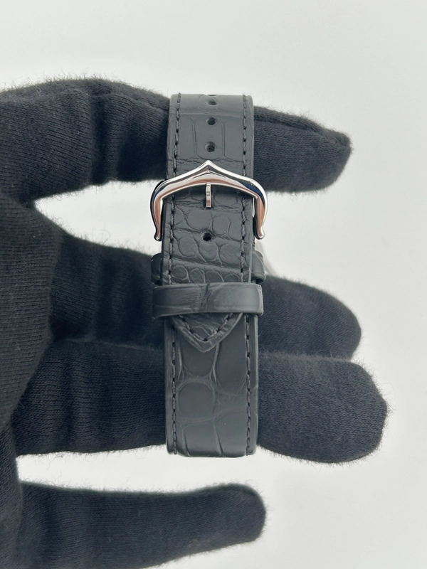 Cartier Santos Dumont Large Gray Dial on Leather Strap Ref. W2SA0028 Complete 2023 view 4