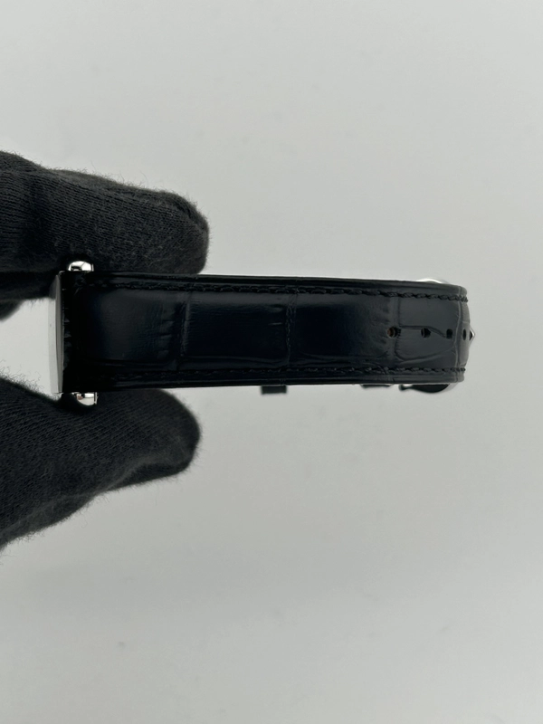 Cartier Tank Must Silver Roman Numerals Dial on Generic Black Leather Band Ref. WSTA0059 Card 2022 view 5