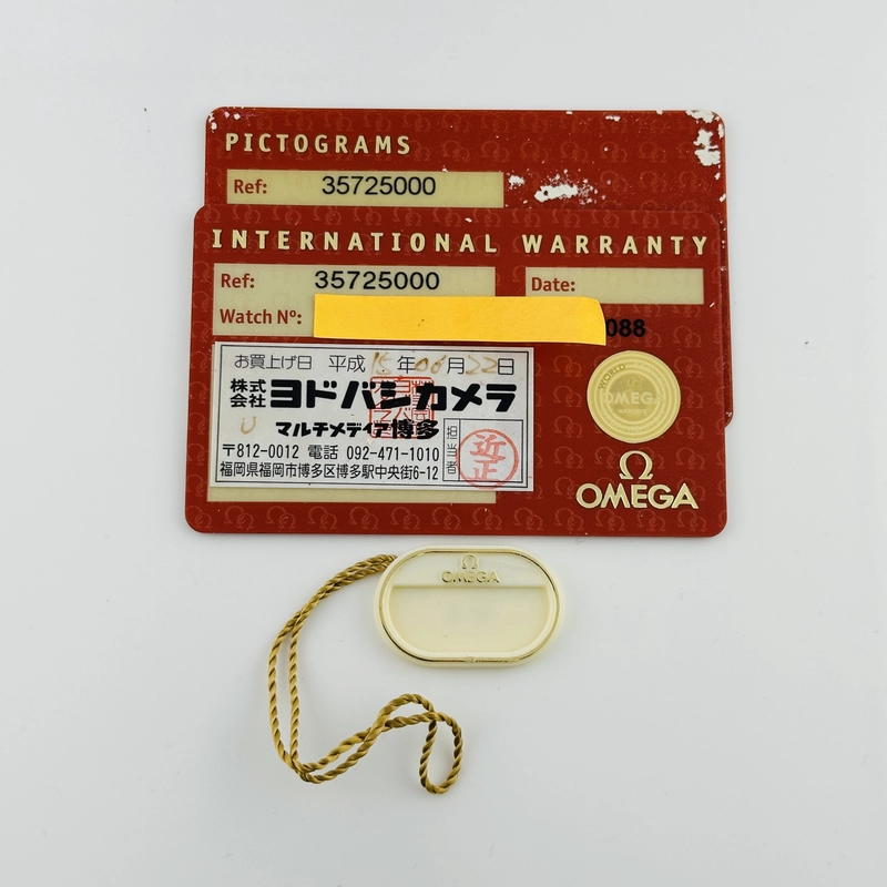 Omega Speedmaster Hesalite Black Dial on Stainless Steel Bracelet Ref. 3572.50.00 Card Open Date view 8