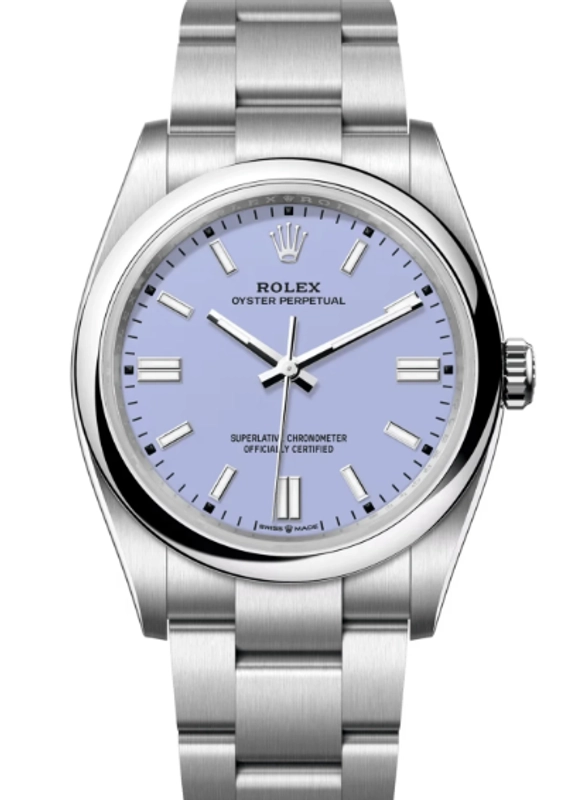 Rolex Oyster Perpetual 36 Lavender Dial on Oyster Ref. 126000 Complete 2026