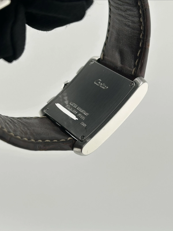 Cartier Tank Française XXL Chronoreflex Cream Dial on Brown Leather Strap Ref. W5101455 Papers view 6