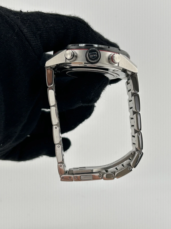 Tag Heuer Carrera Black Dial on Stainless Steel Bracelet Ref. CBG2A10 view 6