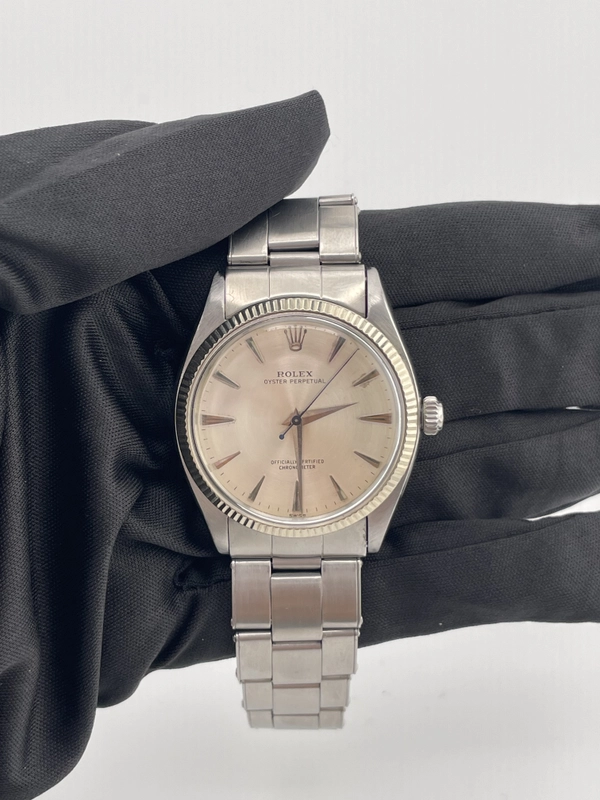 Rolex Oyster Perpetual Silver Dial on Oyster Bracelet Ref. 6567 1974