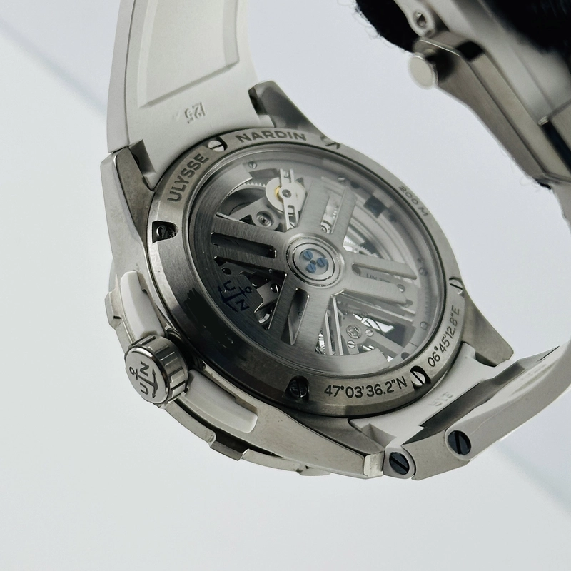 Ulysse Nardin Diver X Skeleton Gray Skeleton Dial on Rubber Ref. 3723-170-1A Card 2023 view 7